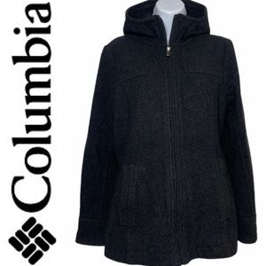Columbia Wool Hooded Coat Wool Coat With Hood Wool Columbia Jacket